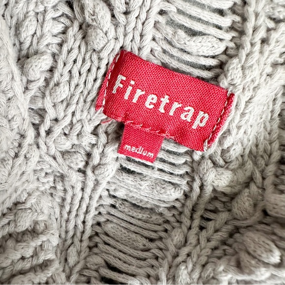 Firetrap one of a kind open knit grey cardigan - Picture 6 of 9